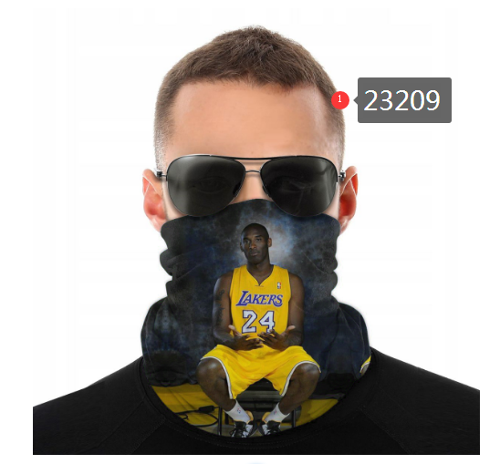 NBA 2021 Los Angeles Lakers #24 kobe bryant 23209 Dust mask with filter->nba dust mask->Sports Accessory